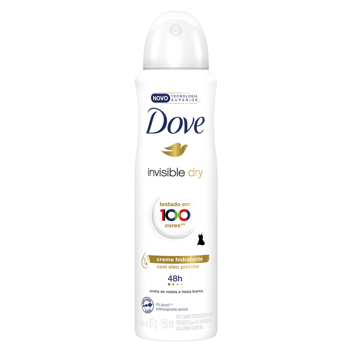 DS. AERO. DOVE 150ML INVISIBLE DRY