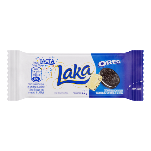 CHOCOLATE LACTA LAKA OREO 20GR
