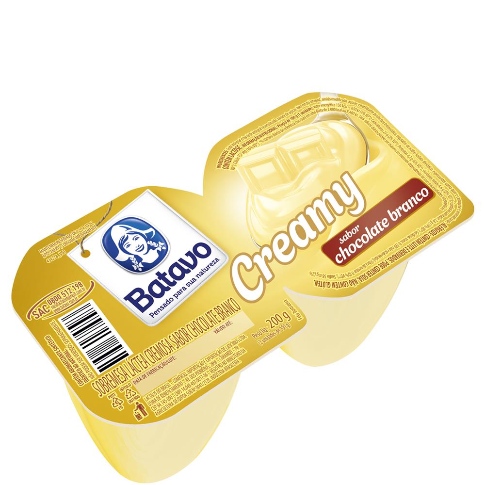 IOGURTE BATAVO CREAMY 180GR CHOC.BRANCO
