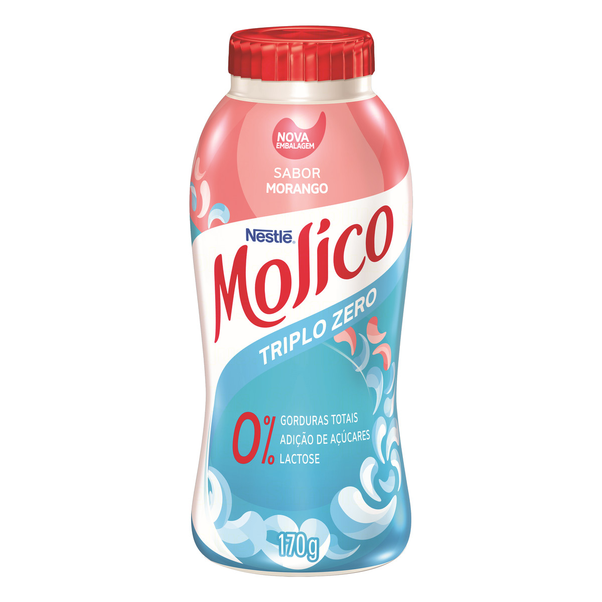 Iogurte Molico Morango Zero Lactose 170G