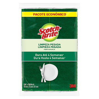 ESPONJA SCOTCH BRITE C/4UN PCT ECONOMICO