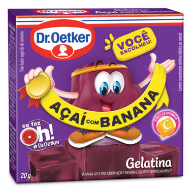 Gelatina Dr Oetker Açaí com Banana 20G