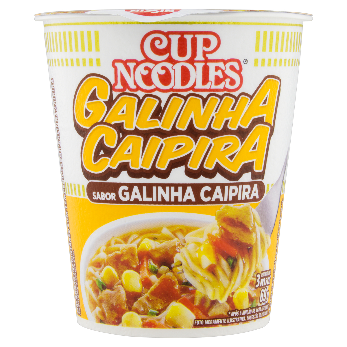 Macarrão Instantâneo Cup Noodles Galinha Caipira 69G