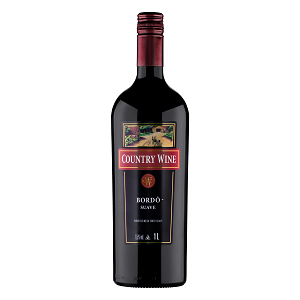 Vinho Brasileiro Tinto Suave Country Wine Bordô Serra Gaúcha Garrafa 1l