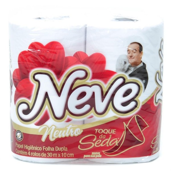 PAPEL HIGIÊNICO  NEVE C/4 TOQUE DE SEDA