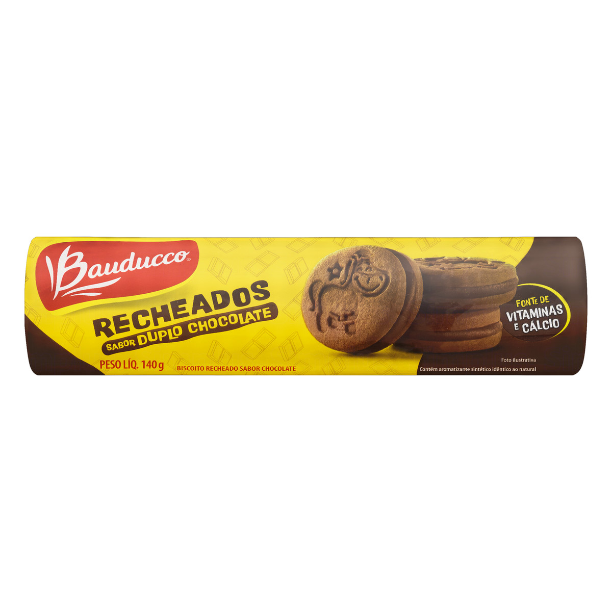 BISCOITO  BAUDUCCO DUPLO CHOCOLATE 140GR
