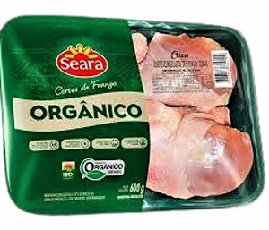 Coxa de Frango Seara Orgânica Congelada Bandeja 600G