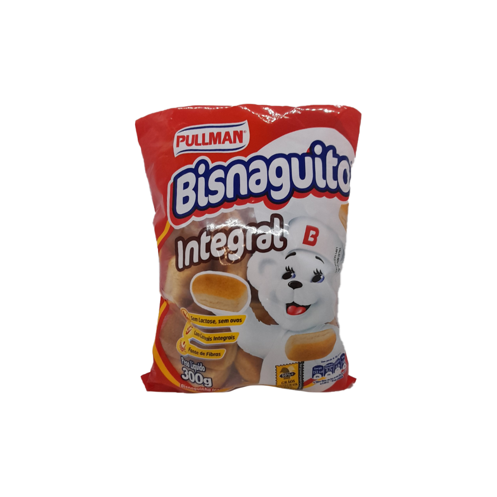 Pão Bisnaguinha Integral Zero Lactose Pullman Bisnaguito Pacote 300g