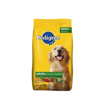 RACAO CAES PEDIGREE 1KG CARNE VEGETAIS