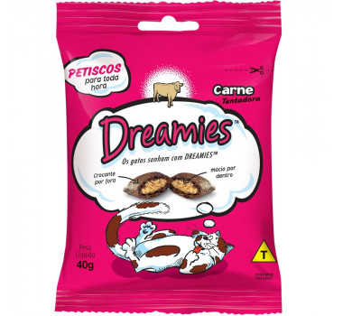 PETISCOS PARA  GATO DREAMIES CARNE 40GR