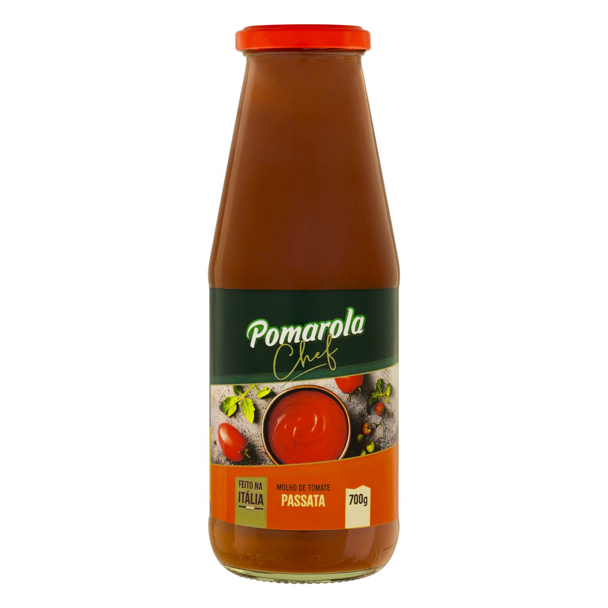 Molho de Tomate Passata Pomarola Chef Vidro 700g