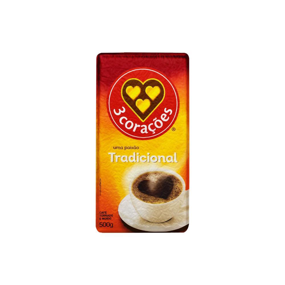 CAFE 3 CORACOES 500GR VACUO TRADICIONAL
