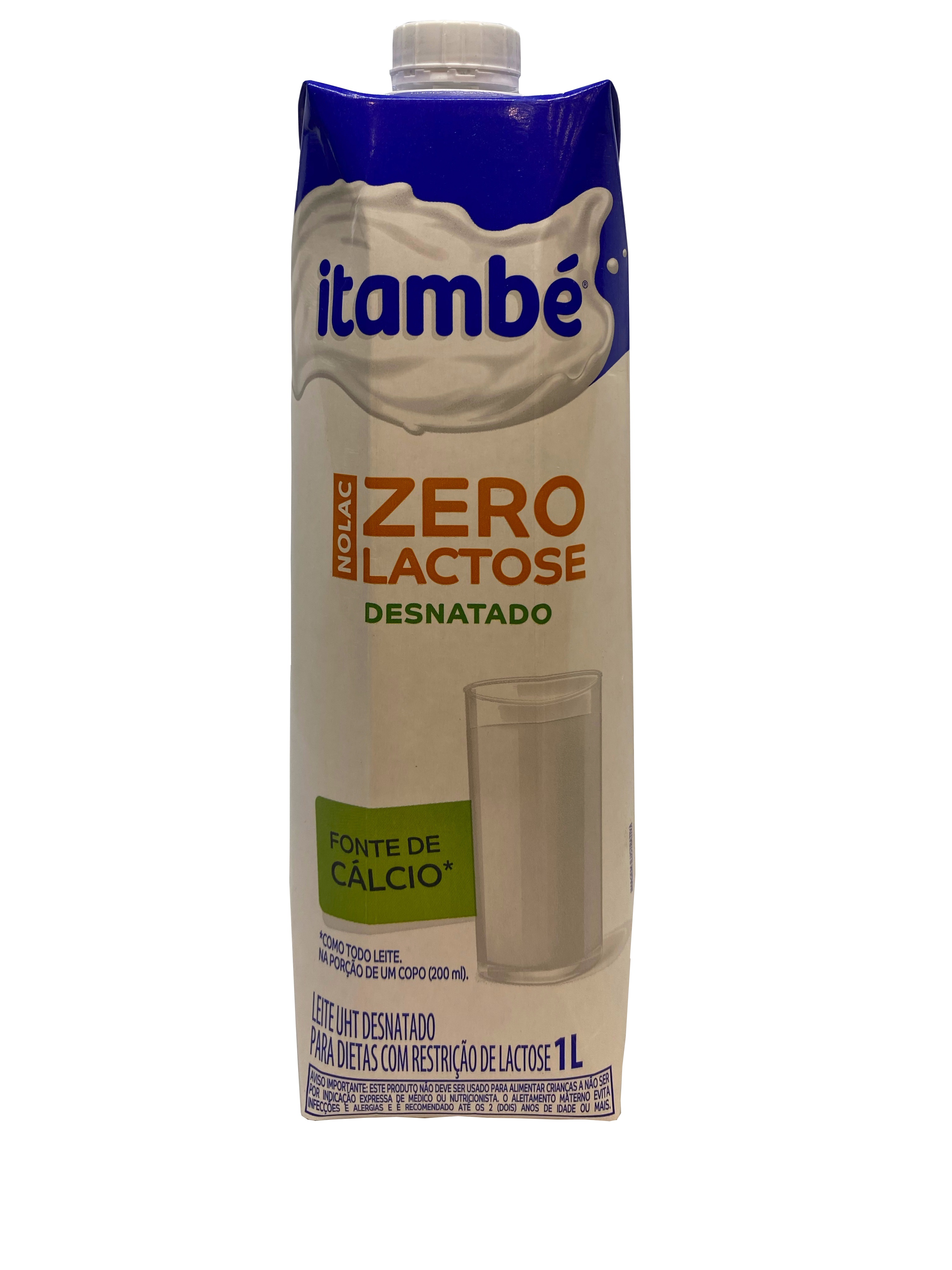 LEITE DESNATADO ITAMBE ZERO LACTOSE 1L