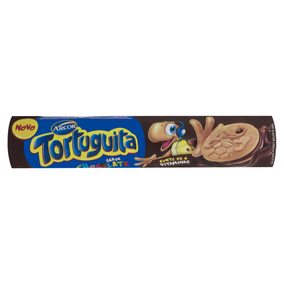 BISCOITO  TORTUGUITA CHOCOLATE 130GR