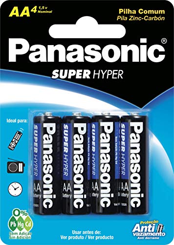 Pilha Panasonic Super Hyper Pequena 4Un