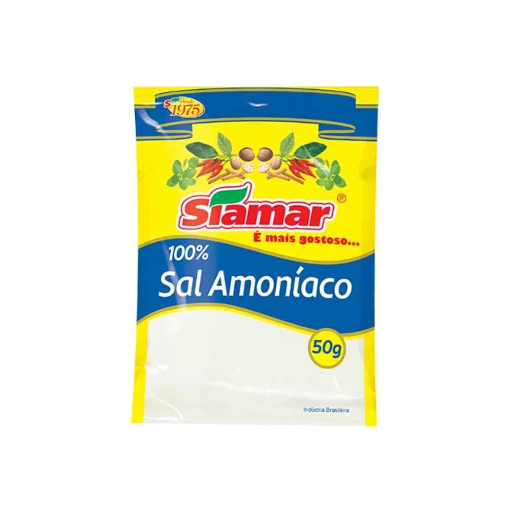 Especiarias Siamar Sal Amoníaco Pacote 50G