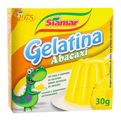 Gelatina Siamar Abacaxi 30G