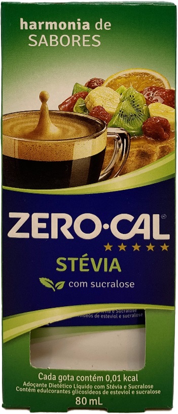 ADOCANTE LIQUIDO ZERO CAL STEVIA 80ML