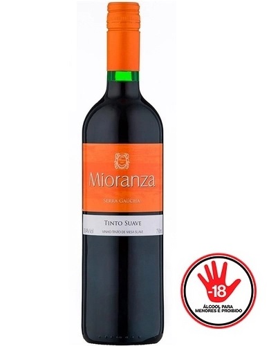 Vinho Brasileiro Tinto Suave Mioranza Garrafa 750ml