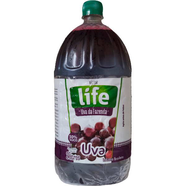 Suco Pronto Life Néctar de Uva Embalagem 2 Litros
