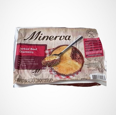 Carne Seca Minerva Jerked Beef Dianteiro Embalagem 400G