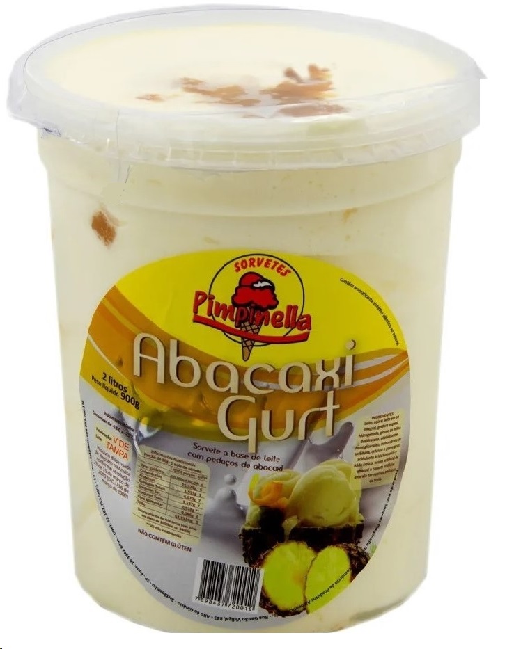 Sorvete Pimpinella Abacaxi Gurt Pote 1.8LT