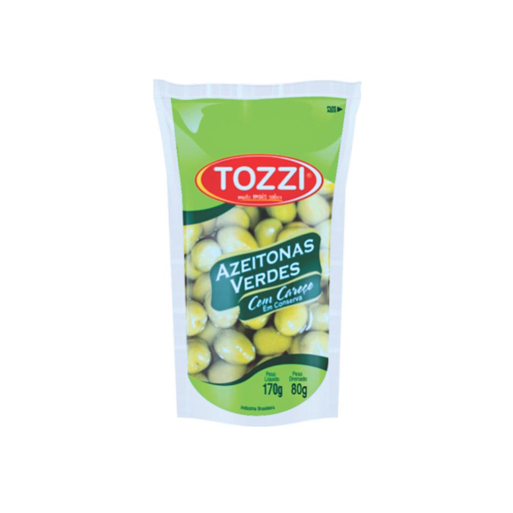 Azeitona Verde Tozzi com Caroço 80G
