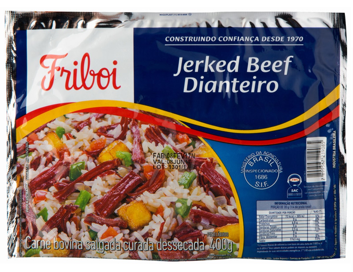 Carne Bovina Friboi Jerkedbeef Dianteiro 400G