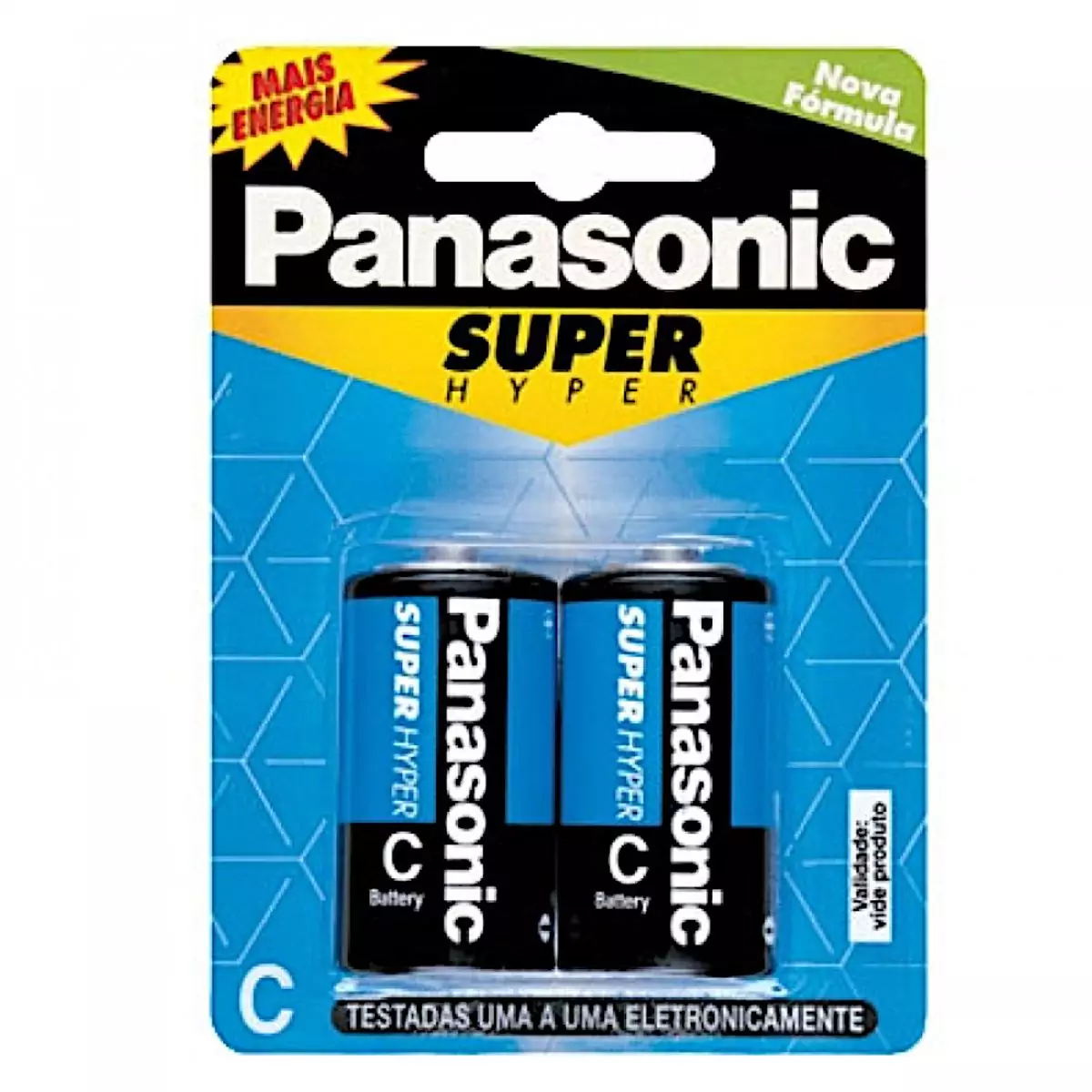 Pilha Panasonic Média C Embalagem 2 Un